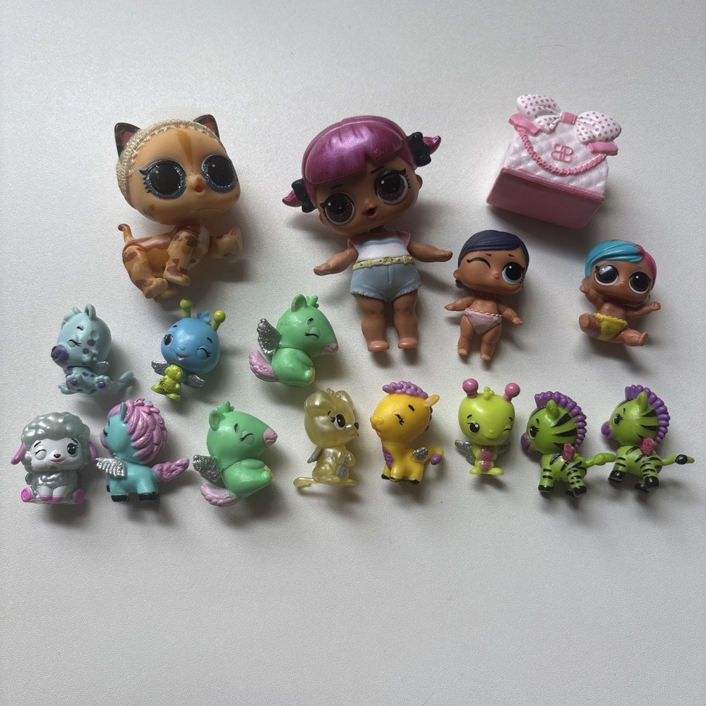 LOT OF 16 LOL SURPRISE Dolls DOLL Pets MIXED LOT So Cute! Clothes